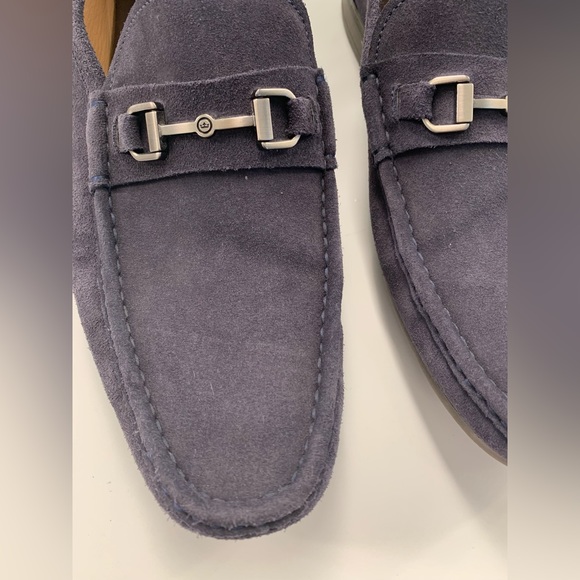 Peter Millar men’s 11.5 blue suede horse it loafers excellent condition - Picture 4 of 13